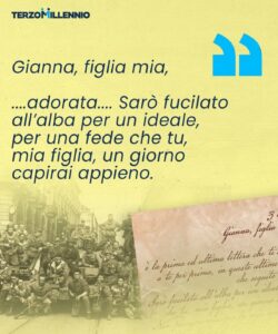 Oggi, giorno della Festa della Liberazione, vogliamo rendere omaggio a chi ha lottato per tutti noi, pubblicando questa lettera che potremmo definire anche un testamento ideale. La scrive un padre alla figlia, prima di essere fucilato. Perché Paolo Braccini era un partigiano delle brigate di Giustizia e Libertà, che all’indomani dell’8 settembre abbandona il suo lavoro di docente universitario a Torino, per lottare contro la tirannide nazifascista. Lo vogliamo ricordare con la consapevolezza che mai quel coraggio e quel sacrificio dovranno entrare nel cono d’ombra dell’oblio!